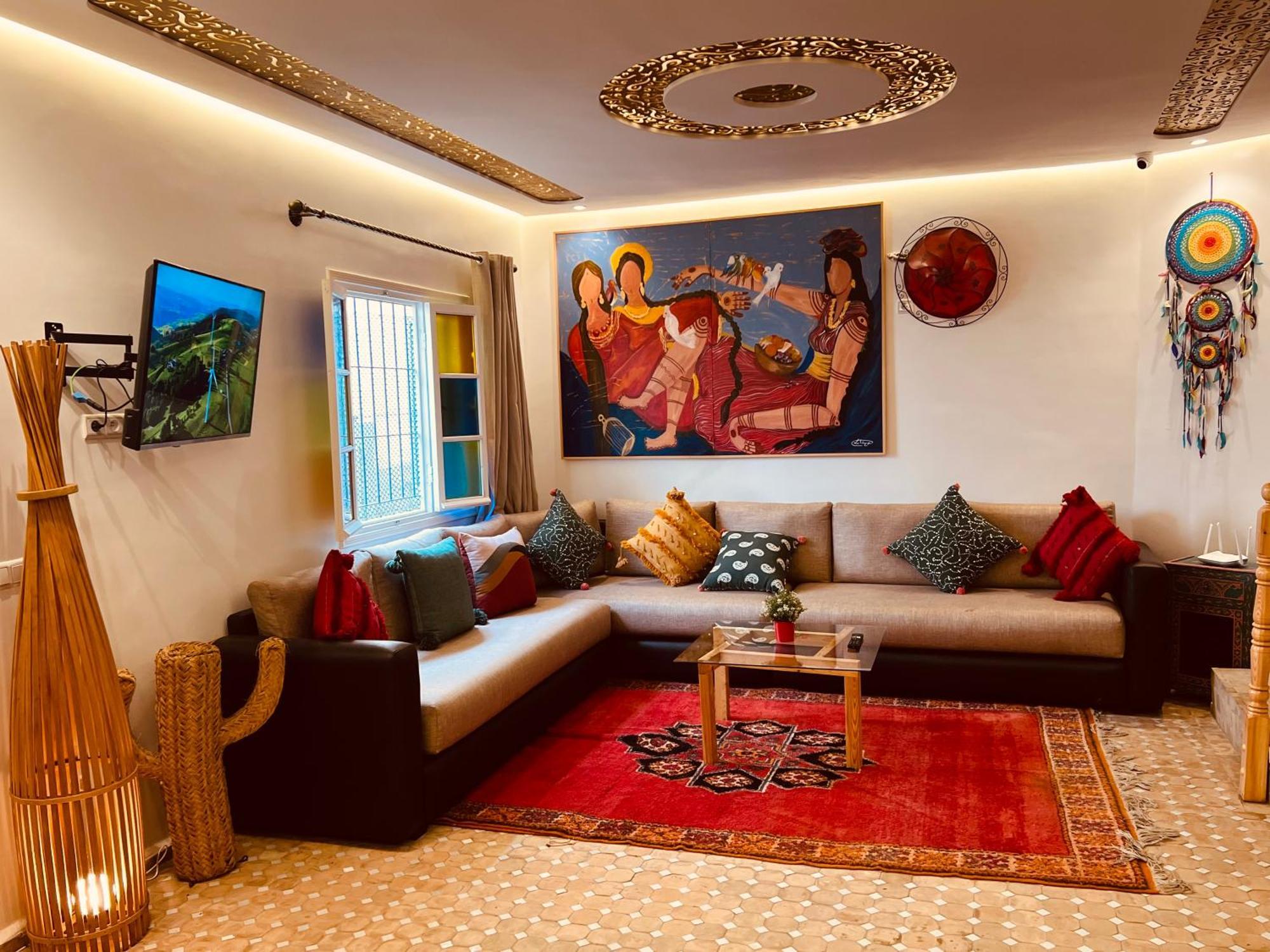 Art Riad Au Bord De La Mer 2 Džadída Exteriér fotografie